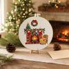 Santa Claus Christmas Embroidery Kit DIY Needlework Craft Punch Needle Kits  Beginners