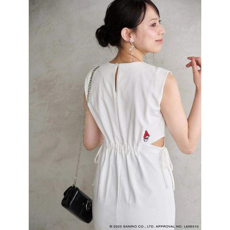 

Japan fashion Little Red Brand Mer **Duo Melody Joint Name Dress White S
