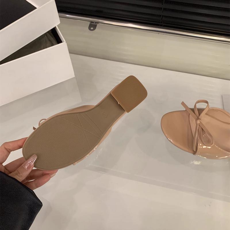 Fashion SUOJIALUN 2025 Summer New Brand Women Slipper Fashion Flat Heel Outdoor Dress Vacation Slides Shoes Outdoor Casual Sandal Shoes