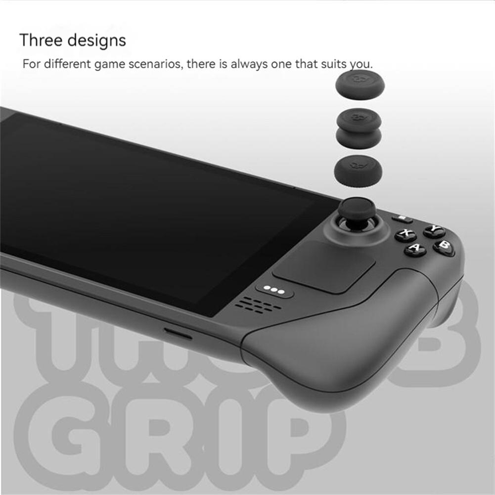 6pcs Joystick Cap Compatible For Steam Deck Fps/tps Chicken Eating Artifact Silicone Non-slip Thumbstick Cover