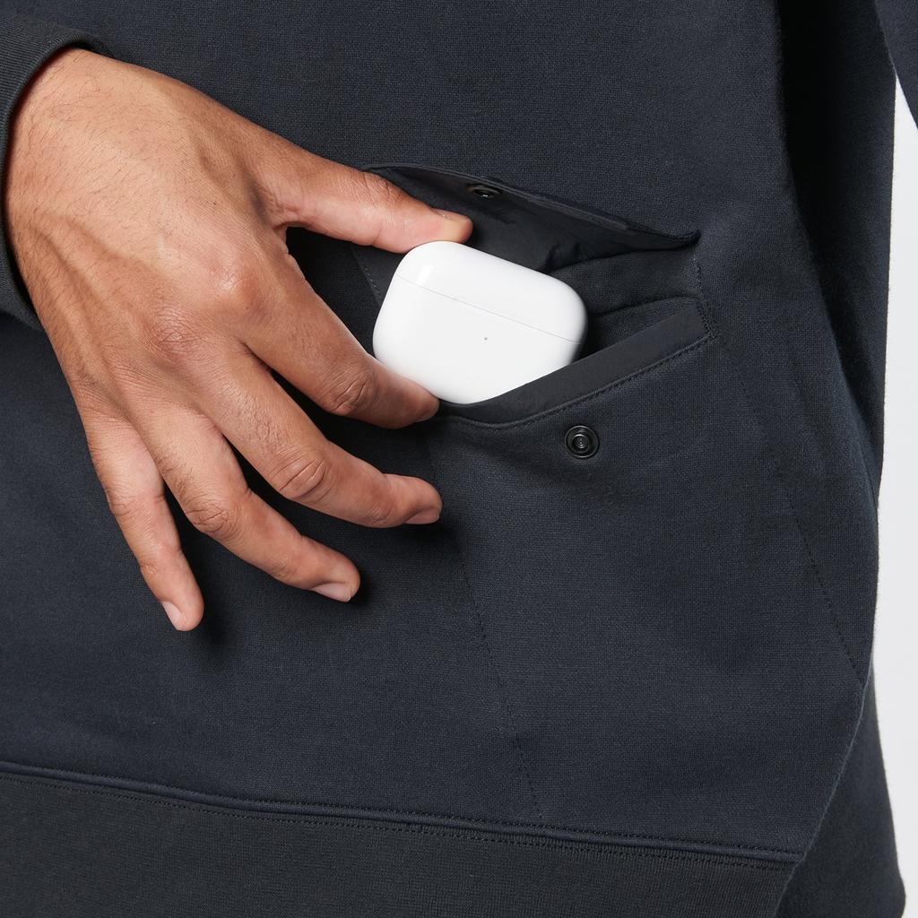 Under Armour Solid Color Fleece Half-Zip Stand Collar Long Sleeve Sweatshirt Men Sweatshirt Black 1387976-001