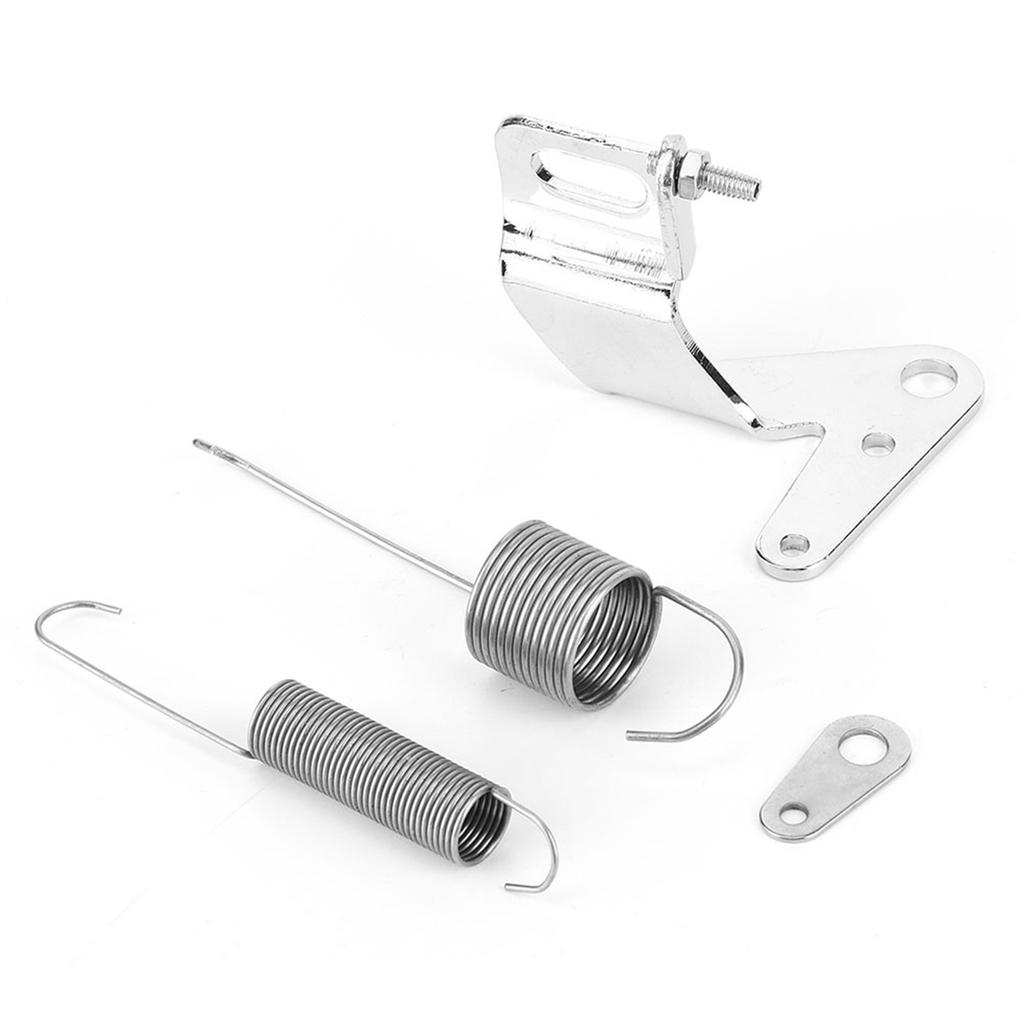 Car Carburetor Throttle Cable Bracket with Dual Return Spring Set Stainless Steel Parts