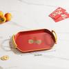 Kapa Bear Festive Red Plastic Serving Tray