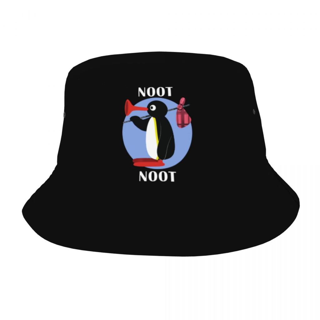 Noot Noot Honk Honk Unisex Bucket Hat Přizpůsobit Summer Beach Sun Pingu Cartoon Hat