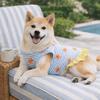 Starfish Pattern Dog Striped Dress Breathable Summer Dog Costume  Spring Summer