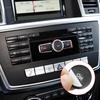 Jaronx Compatible with Mercedes Benz Radio Button Cover Stickers, X204/W204 Radio ON Volume Button Sticker Cover for B Class W246/C Class W204/ E