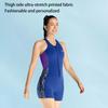 Women One Piece Shorty 2mm Neoprene Swimsuit Diving Shorty Suit with Front Zipper for Swimming
