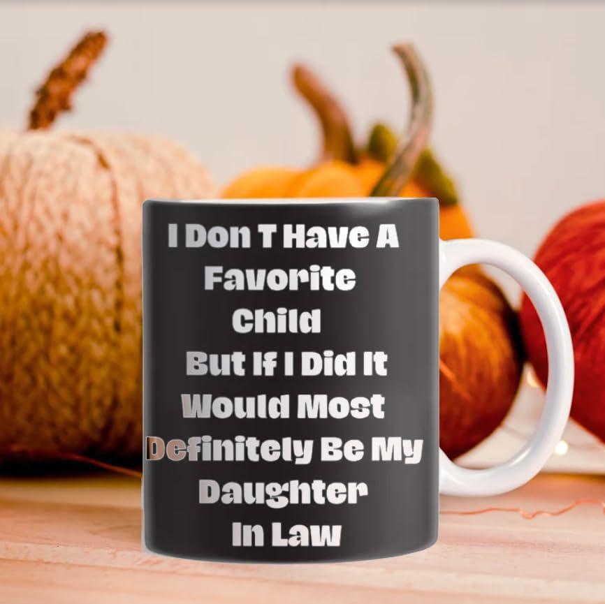 New Daughter Son In Law Ceramic Coffee Mug Water Cup Favorite Child