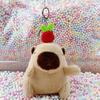Little Red Book Capybara & Guinea Pig Plush Keychain Ornament
