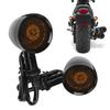 Motorcycle Retro   Grid LED Turn Signal Brake Light Metal   Blinker Flashes