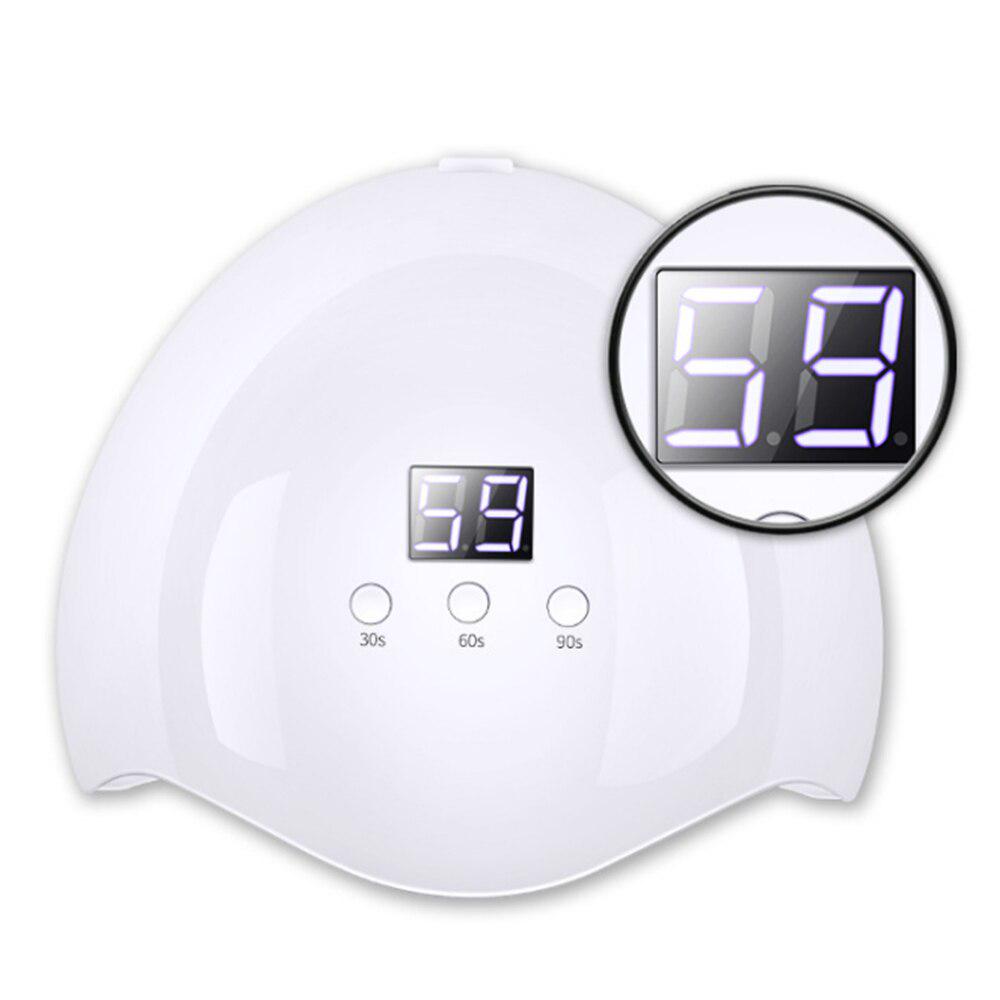Lampada per unghie a LED UV, smalto in gel, lampada per manicure, macchina per asciugatura, schermo, carica USB, luce asciutta