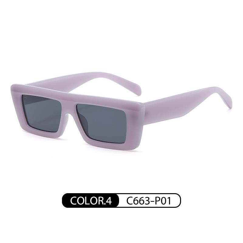 Small Frame Vintage Rectangle Sunglasses New Fashion Women Personality Wide Brim Sunglasses