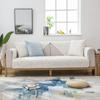 Four Seasons General Fabrics Quilted Solid Color Sofa Cushion Modern Minimalist Two-Seat Sofa Seat Cushion Cover Towel