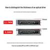 Soli 9.5mm Laptop Optical Drive Bay SATA HDD/SSD Caddy