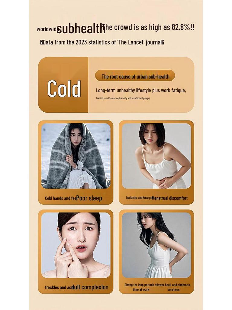 Mugwort Heating Pad: Warm Belt for Waist, Abdomen, or Stomach - Lumbar Support & Period Relief