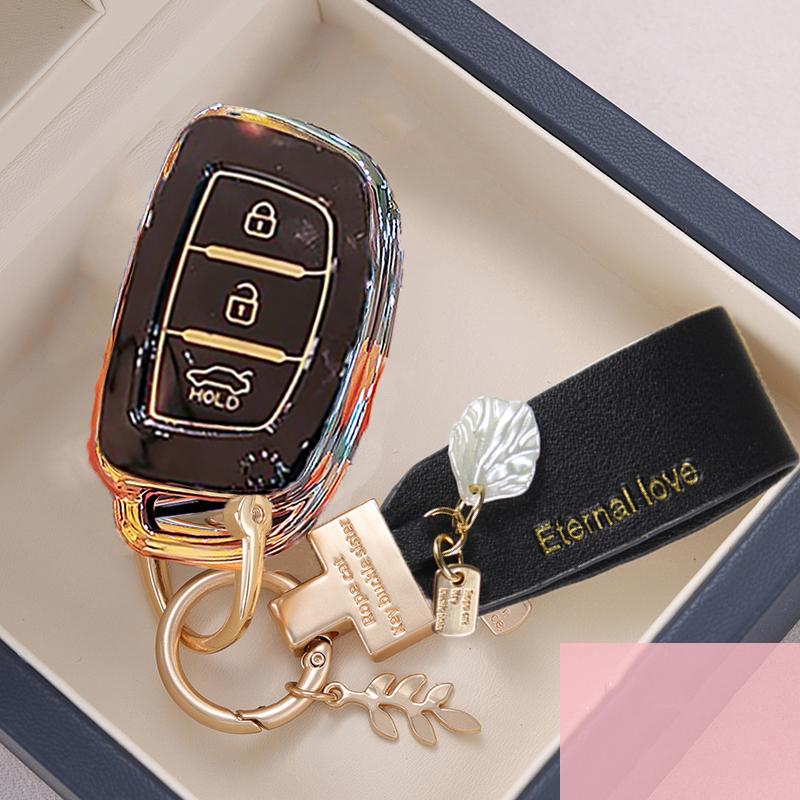 Tpu Auto Smart Key Fob Cover Case Housing Remote Fit For Hyundai Tucson Santa Fe Rena Sonata Elantra Creta Ix35 Ix45 I10 I30 I40 Auto Accessories