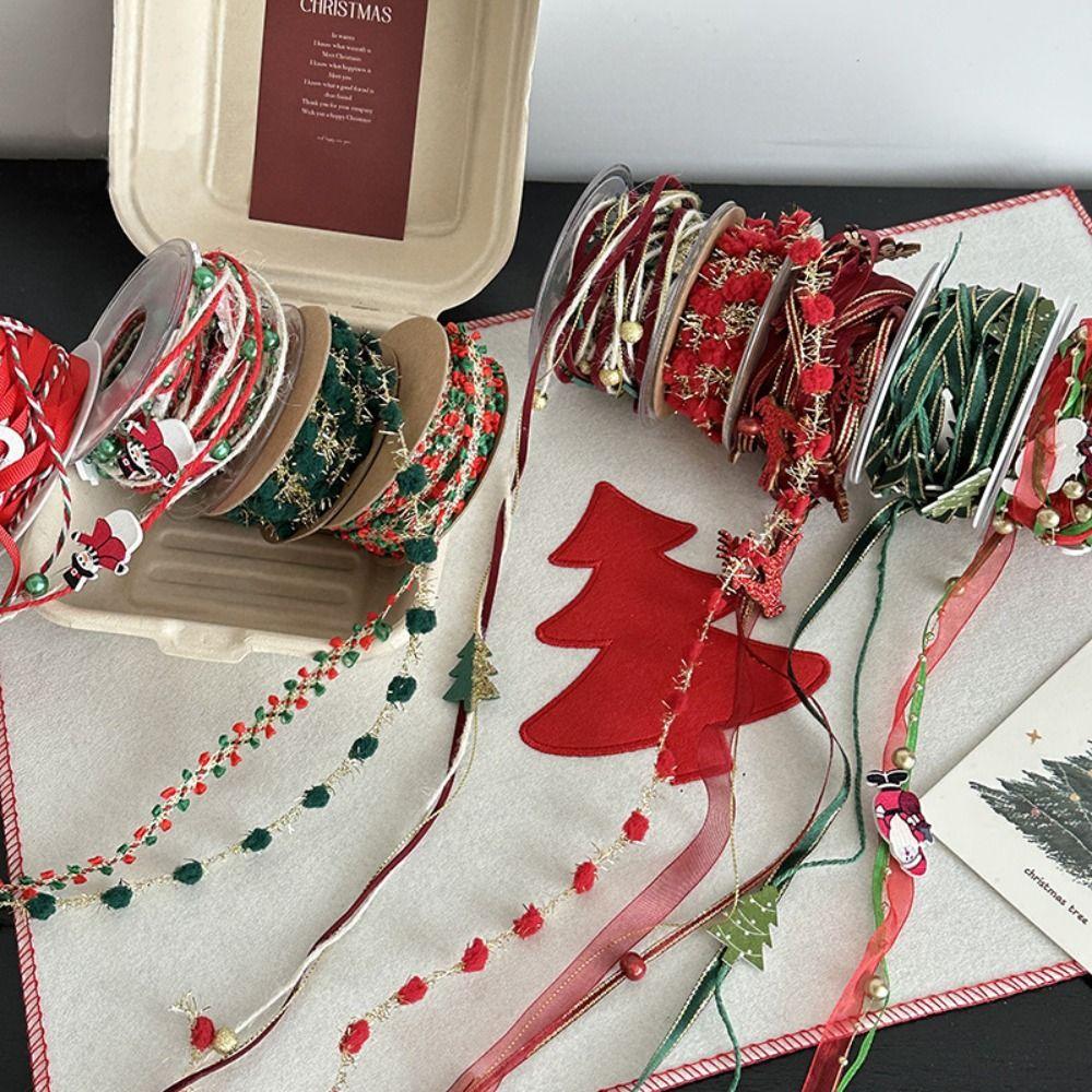 Gift Box Decor Christmas Binding Tape 3m/5m/9m DIY Webbing Colorful Ribbon  Furniture Decoration