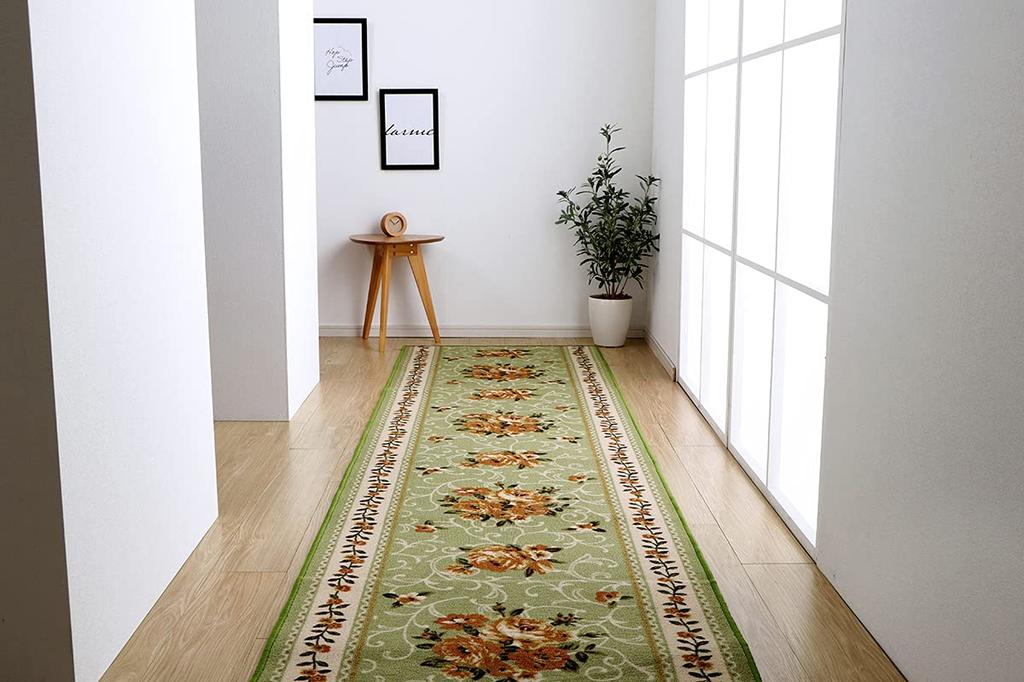 Ikehiko Corridor Floral Water Campbell 60 x 340 cm matte, mønster, eleganse, avvisende, grønn, ca.. #4730319