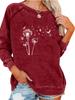 Women's Oversized Pullover Sweatshirt Spring/Fall Sweatshirt Fashion Print Top Versatile Top