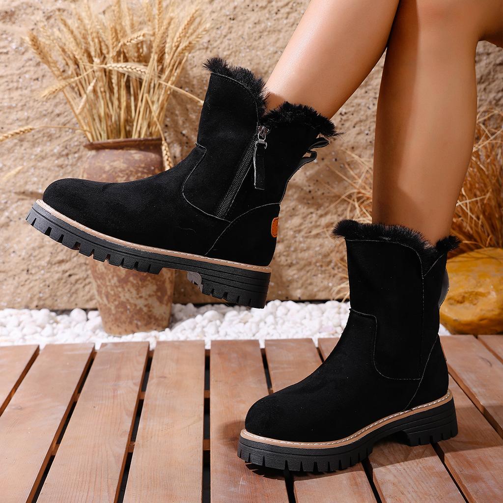 Fashion Women Winter Snow Boots Platform Non-slip Boots Woman Keep Warm Cotton Shoes Comfortable Platform Ankle Boots Zapatos De Mujer