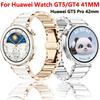 18mm Ceramic+Metal Strap for Huawei Watch GT5 Pro 42mm Women's Bracelet Watchband for Huawei Watch GT5/GT4 41mm Belt Accessories