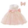 Abito Principessa in Pizzo Primavera 2026 - Outfit Color Block Gonfio per Performance per Bambini
