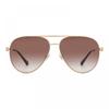 Jimmy Choo Sunglasses Aviator Full Rim  Gold Copper Frame And Brown Gradient Lens Gold Copper
