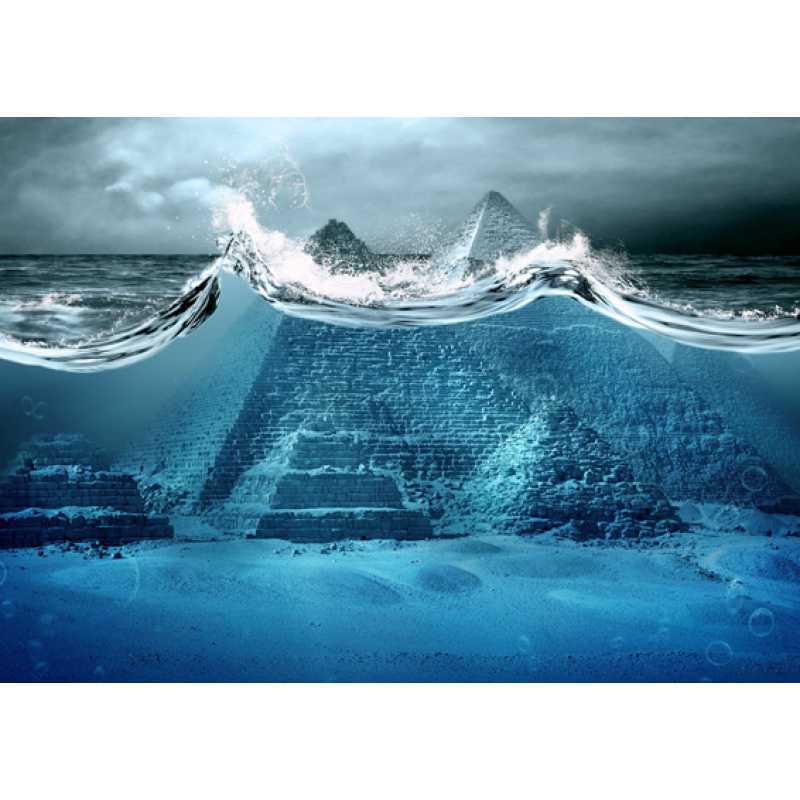 Framed Pyramid Egypt Poster - Decorative Kraft Paper Wall Art with Free Shipping