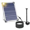 10W Solar Fountain Pump with Large Solar Panel 3 Nozzles Max. Water Height 100cm for Bird Bath Fish