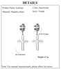 Cazador Punk Jesus Cross Drop Earrings for Men Women Christian Religious Stainless Steel Earrings Jewelry Mother's Day Gift