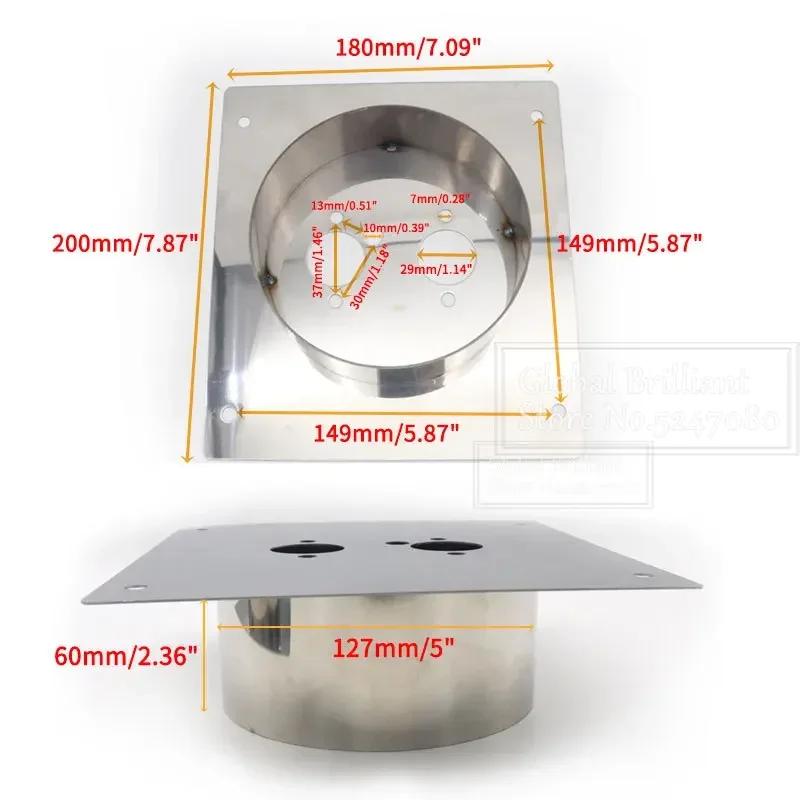30/40/60 mm Schwarz Silber Standheizung Montagehalterung Bodenmontageplatte Revolverhalterung Luft Standheizung Autozubehör