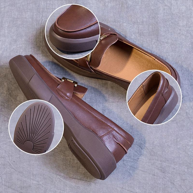 Neue Weichsohlen-Schuhe in Übergröße, Retro-Flachschuhe für Damen