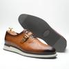 Мужские туфли Оксфорды из натуральной кожи, плоская подошва, на шнуровке, с ремешком-монком, мужские кроссовки, броги, деловые кэжуал, формальные туфли для мужчин