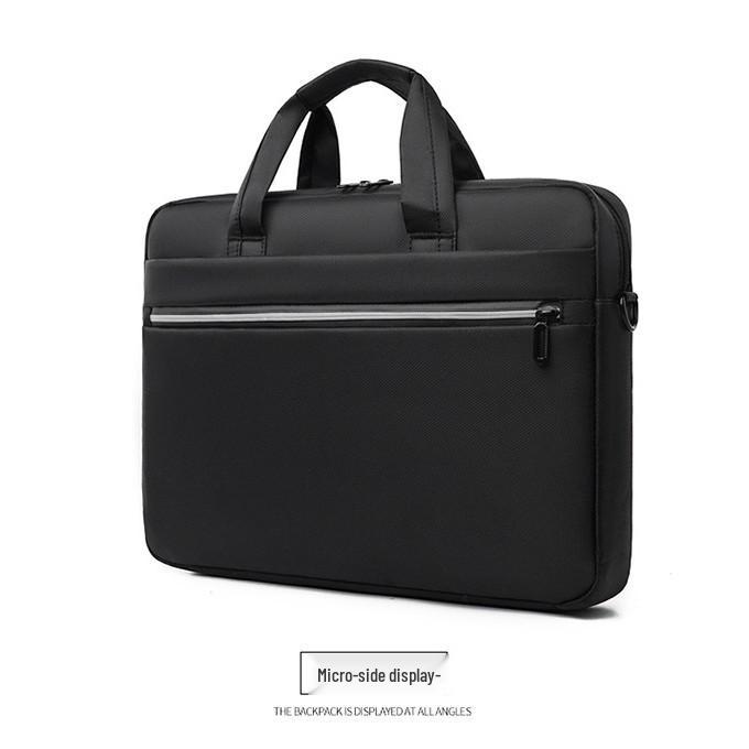Men's Waterproof Nylon Laptop Bag - Fits 15"-16" Laptops, Large Capacity, Crossbody Shoulder Handbag.