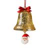 Christmas Bell Ornaments Xmas Tree Hanging Jingle Bell with Santa Claus/Elk/Penguin Ornaments for Holiday