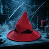 Halloween Party Color Blocked Knit Witch Hat Dark Style Cosplay Hat