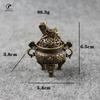 Antique Bronze Mythical Beast Incense Or Burner Creative Home Decor Mini Incense Censer Backflow Incense Burner Use Home Office