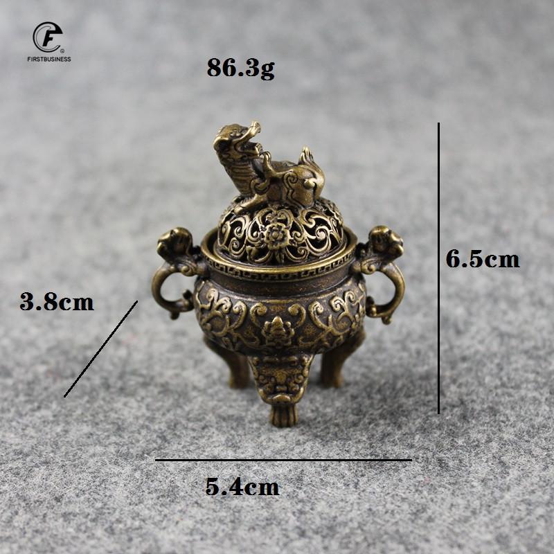 Antique Bronze Mythical Beast Incense Or Burner Creative Home Decor Mini Incense Censer Backflow Incense Burner Use Home Office