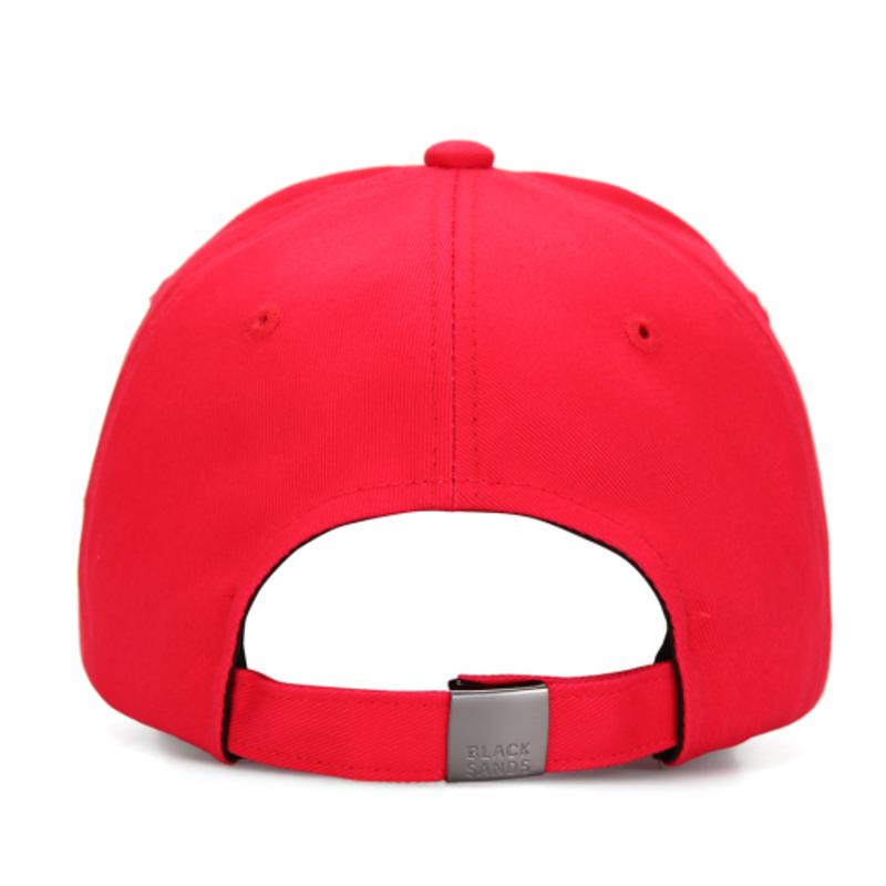BLACK SANDS One-Up Time Embroidered Ball Cap_Red