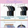 Metal Rotating Hook With 8hole Connector For Closet Organization And Garment Storage