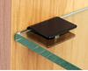 Stainless Steel Semicircular Square Glass Clamp Shelf Bracket
