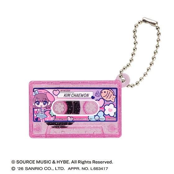 LE SSERAFIM × My Melody & Kuromi Kasetka Kasetowa Zawieszki BRELOCZEK