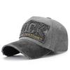 Distressed Style Casual Baseball Cap With Embroidered Alphabet For Outdoor Activities