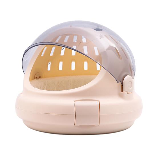 Kosmiczna kapsuła transportowa dla zwierząt z podkładką Mały oddychający transporter samochodowy dla psów i kotów do 10 funtów