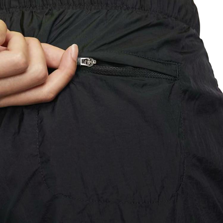 Nike Air Solid Logo Woven Breathable Casual Knit Sports Pants Women pants Black DJ0904-010