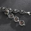 16 mm breites rundes Tigerkopf-Kettenarmband für Herren, Edelstahl, Herren-Charm-Armbänder, Schmuck