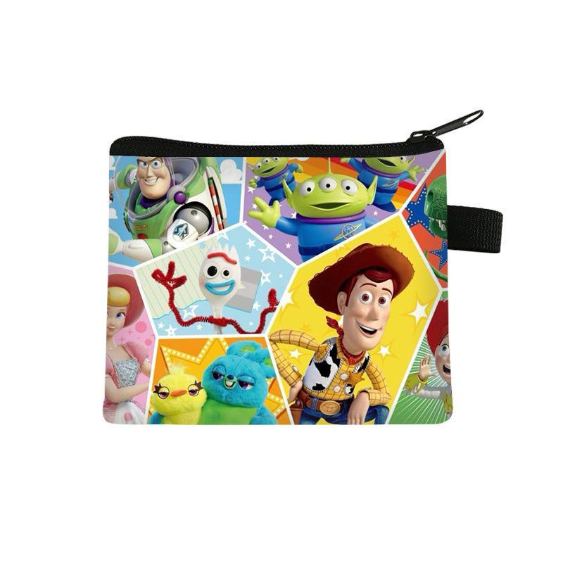 Πορτοφολάκι Toy Story Παιδικό Χαριτωμένο Μίνι Πορτοφόλι Αποθήκευσης Πολυεστερικό Εκτυπωμένο Πορτοφολάκι με Φερμουάρ Θήκη Καρτών