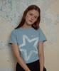 Leteoli Star Printied T-Shirt_Sky Blue