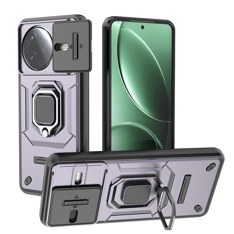 For POCO F7 Pro 5G Case Magnetic Ring Stand Holder Armor Back Cover For Xiaomi Mi Poco F7 Pro F7Pro Camera Lens Protect Funda