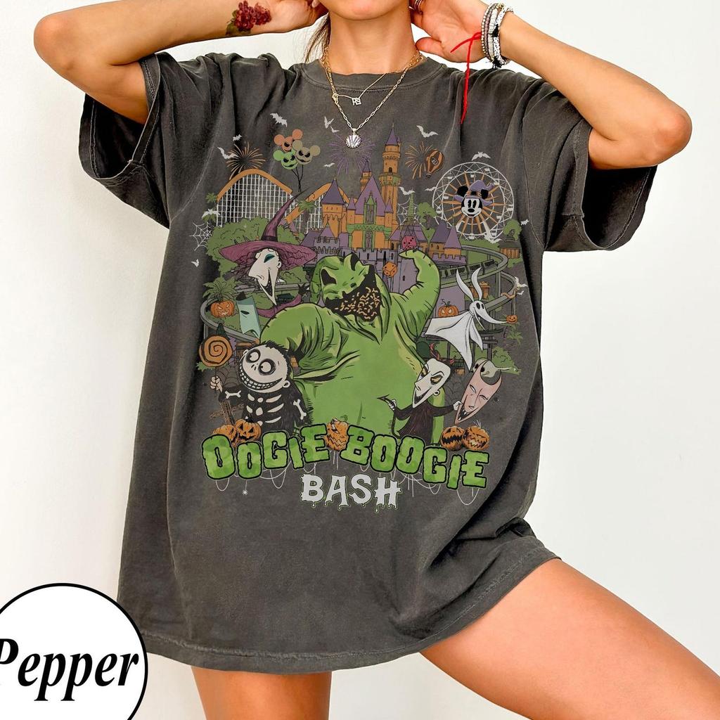 Vintage Oogie Boogie Bash 2026 shirt, Lock Shock Barrel Disneyland Halloween party shirt, Retro Disney costume family matching Tee